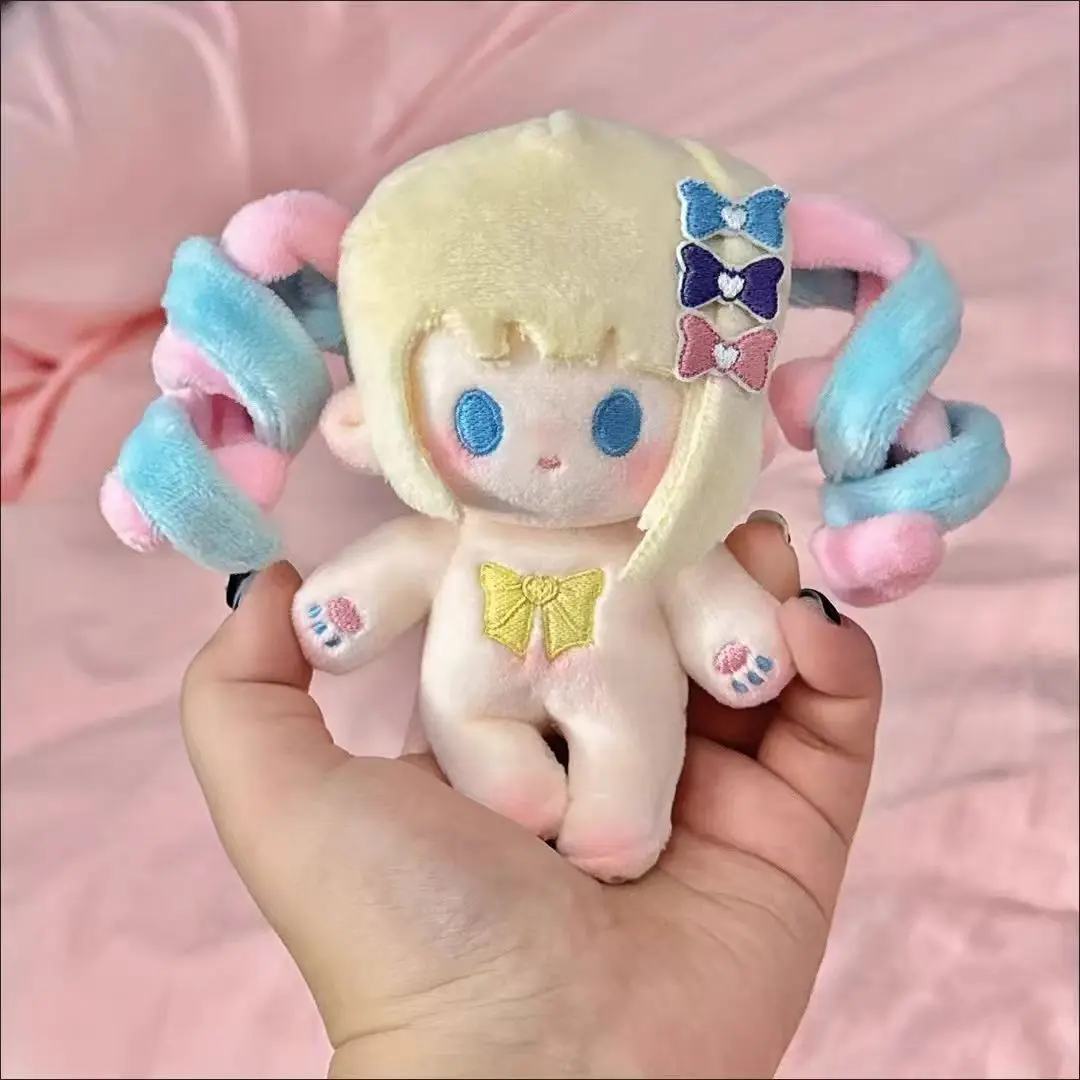 10cm Stuffed Mini Body Toy Game NEEDY GIRL OVERDOSE Anime Cosplay Rain Ame KAngel Cute Plush Doll Pendant Keychain Toys Gifts