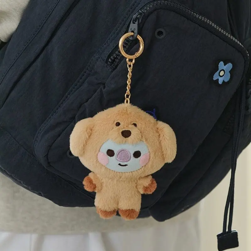1Pcs Kawaii BABY Zoo Series Plush Doll Keychain Cute Cartoon Doll School Bag Pendant Decoration Birthday Gift for girls