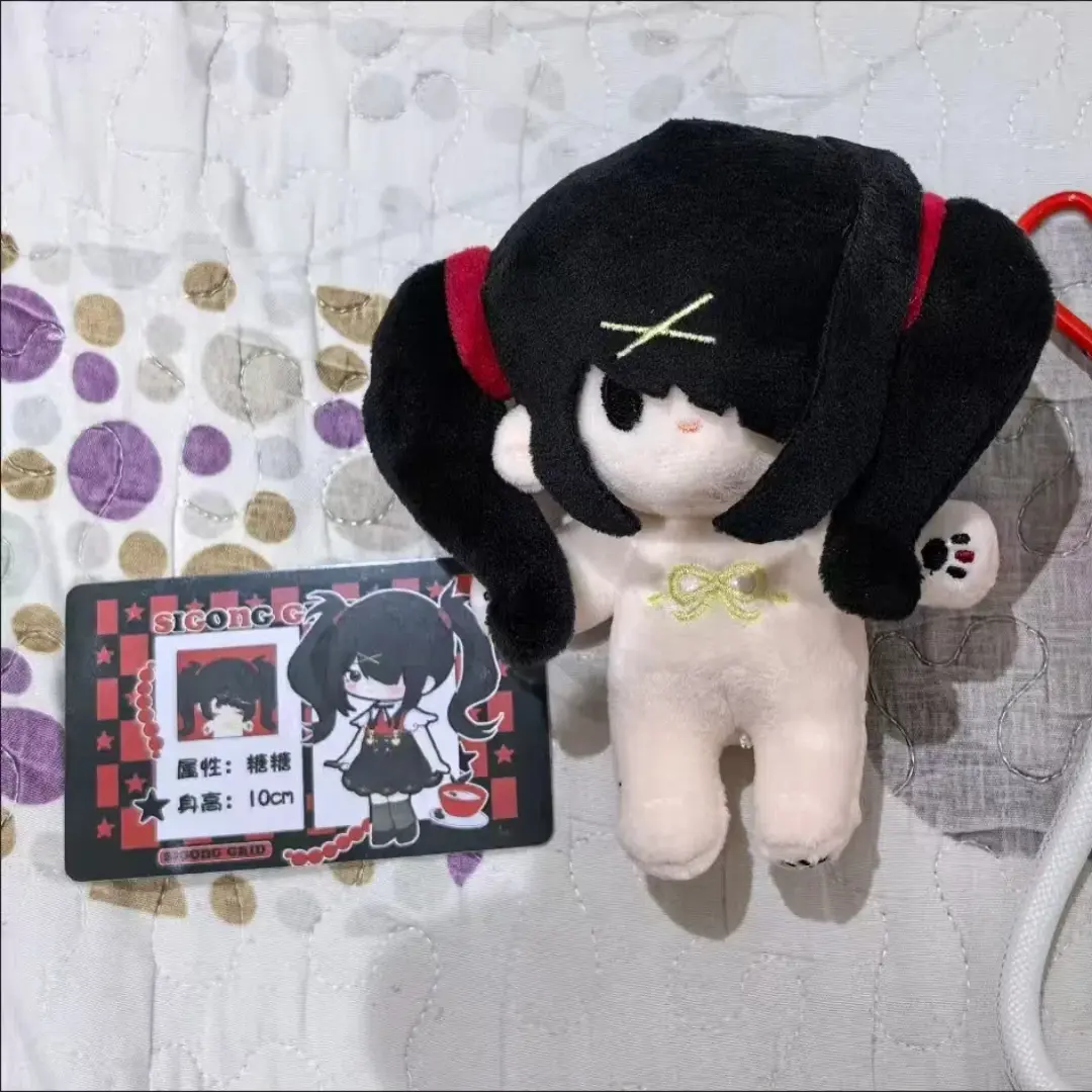 10cm Stuffed Mini Body Toy Game NEEDY GIRL OVERDOSE Anime Cosplay Rain Ame KAngel Cute Plush Doll Pendant Keychain Toys Gifts
