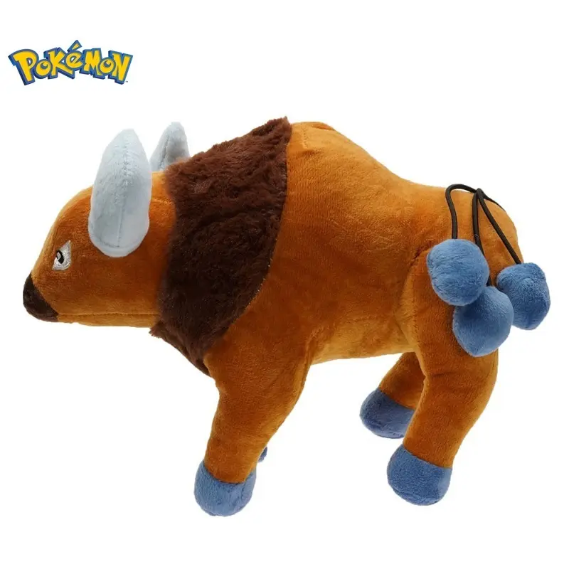 POKEMON Tauros Anime Plush Doll Toy Cartoon Anime Pokemon Plush Tauros Figure Doll Pokemon Girls Funny Gifts for Kids