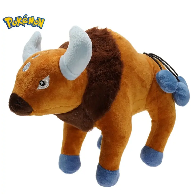 POKEMON Tauros Anime Plush Doll Toy Cartoon Anime Pokemon Plush Tauros Figure Doll Pokemon Girls Funny Gifts for Kids
