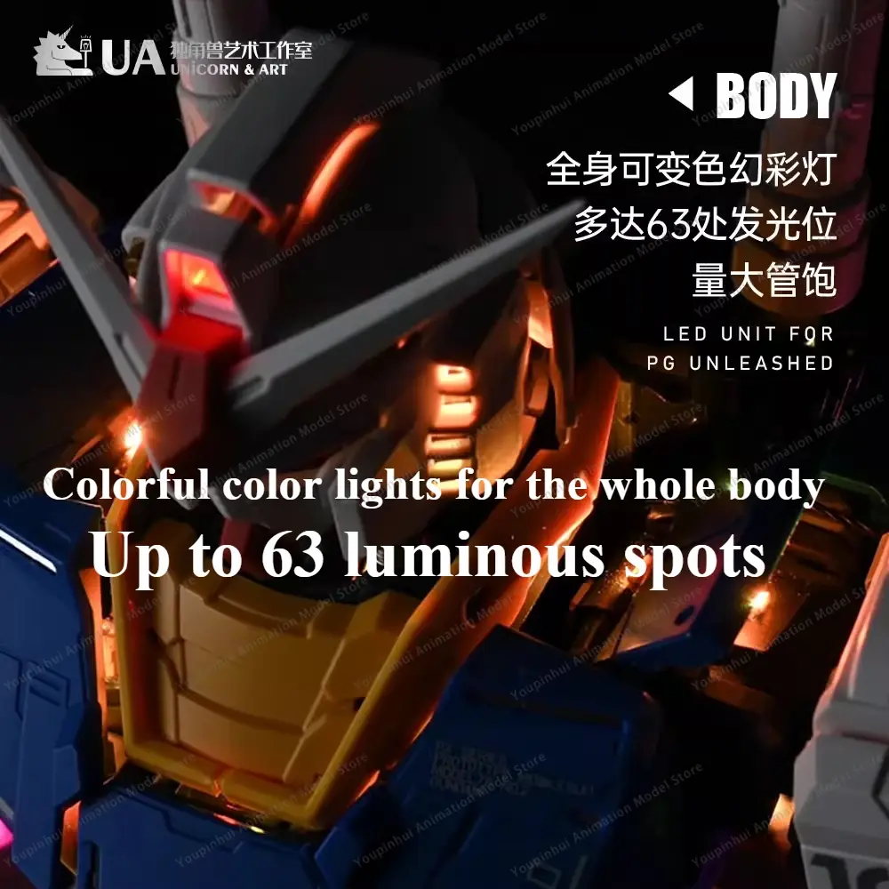 UA Brand Unicorn Art Studio Produced 1/60 PGU Original Lamp Set with Remote Control Color Change Color Change LED