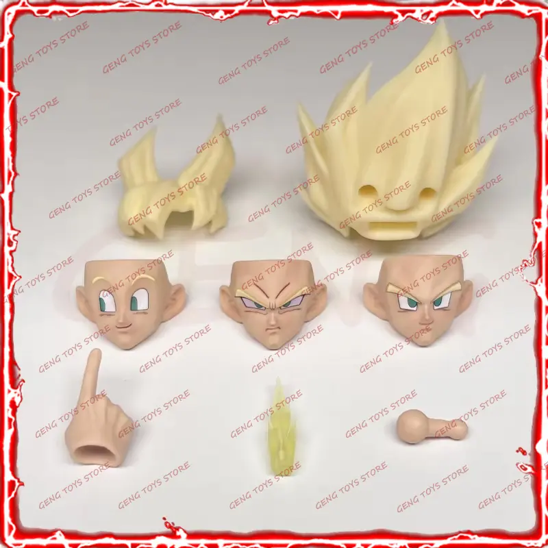 New 2 Styles Dragon Ball SHF Full Power Son Goku Air HM AH005 Headsculpts Accessories Kit KO Anime Action Figures Toys No Box
