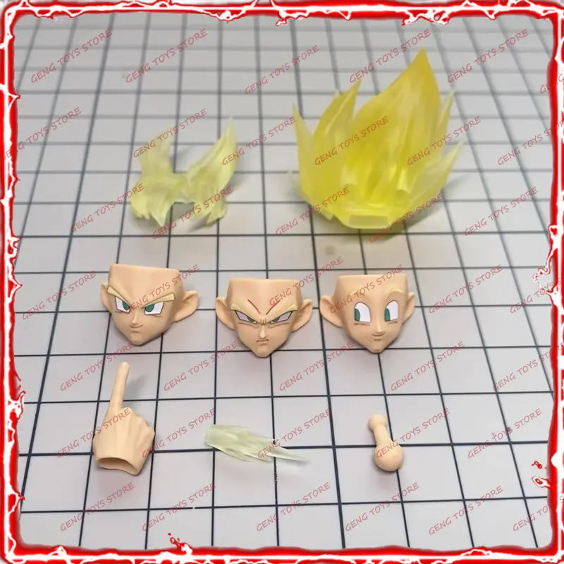 New 2 Styles Dragon Ball SHF Full Power Son Goku Air HM AH005 Headsculpts Accessories Kit KO Anime Action Figures Toys No Box