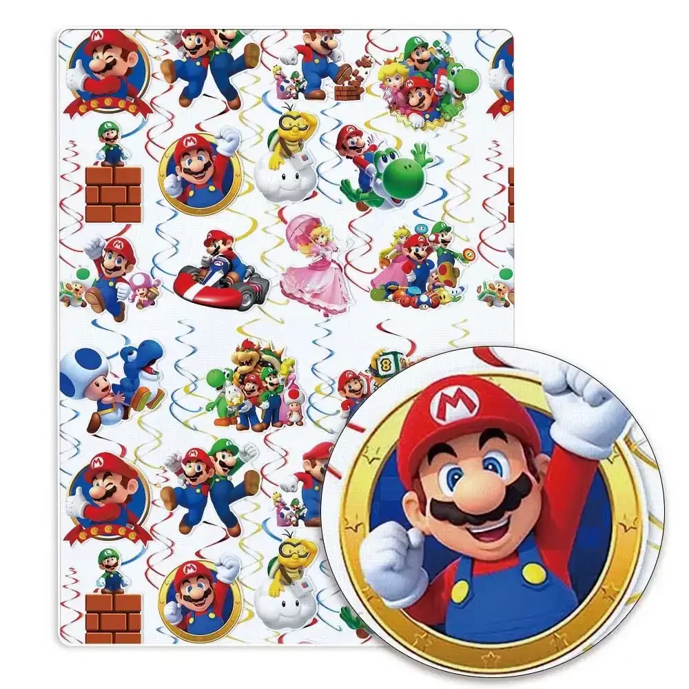 Mario game Fabric140*50cm Handmade Sewing Patchwork Quilting Baby Dress Home Sheet Printed Fabric Fabric Sewing Kids