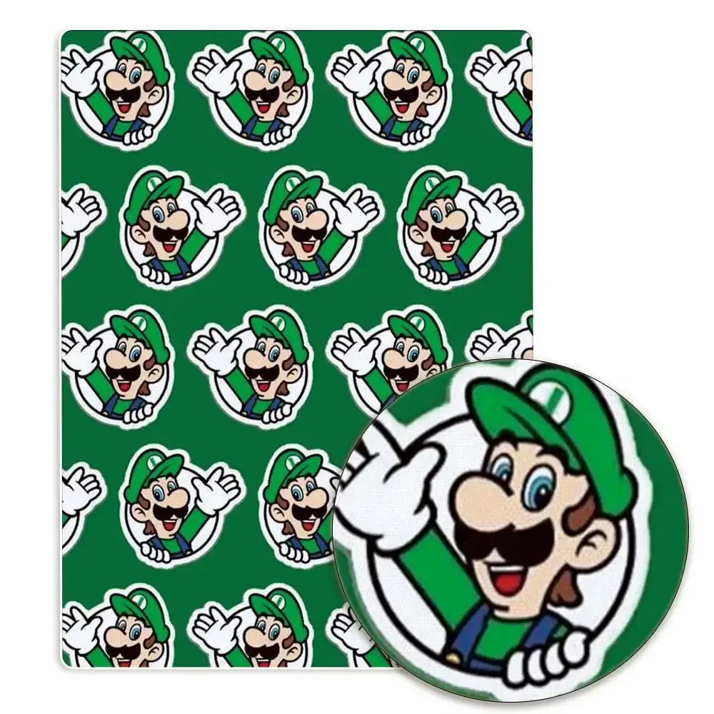 Mario game Fabric140*50cm Handmade Sewing Patchwork Quilting Baby Dress Home Sheet Printed Fabric Fabric Sewing Kids