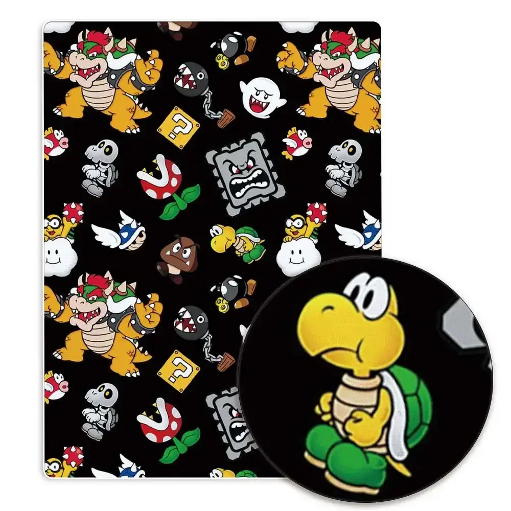 Mario game Fabric140*50cm Handmade Sewing Patchwork Quilting Baby Dress Home Sheet Printed Fabric Fabric Sewing Kids