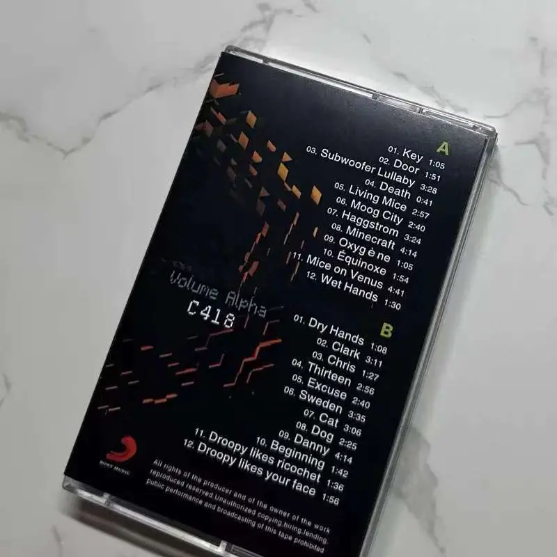 Sandbox game C418 Daniel Rosenfeld Music Tape Volume Alpha Album Cassettes Cosplay Recorder Walkman Soundtracks Box Party Music