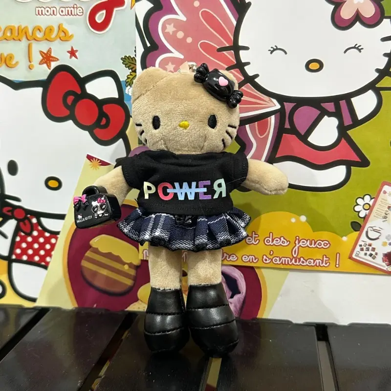 Summer Dress Kawaii Long Legs Hellokittys Plush Doll Cute Cartoon Girl Tote Bag Pendant Sanrios Kawaii Keychain Toys Gift New