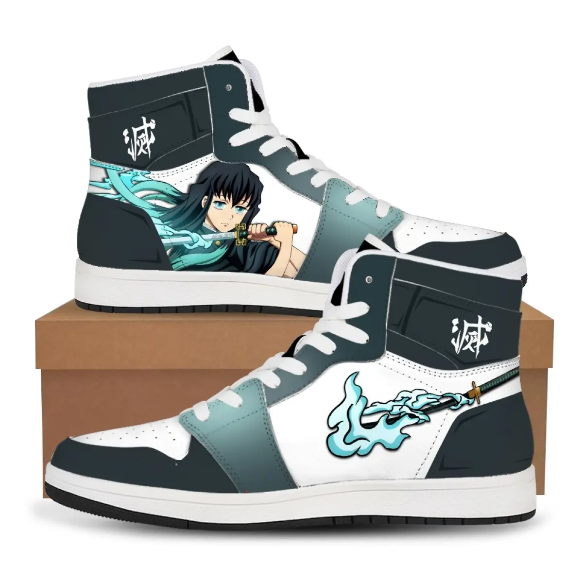 Demon Slayer Kimetsu No Yaiba Sneakers Basketball Anime Fashion Men's Shoes Women's Shoes Unisex Casual Shoe Custom Holiday Gift