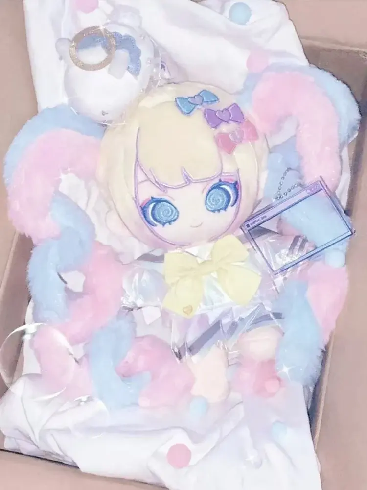 20cm Game NEEDY GIRL OVERDOSE KAnge Anime Figures Plush toys Adorable Soft Pillow Plush Plushies Doll Toy For Kids Gifts