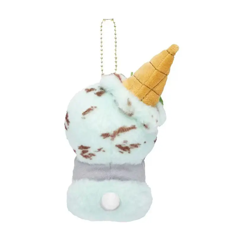 Kawaii Mofusand Shark Cat Japanese Ice Cream Series Plush Toys Keychain Backpack Cute Pendant Boys Girls Christmas Creative Gift