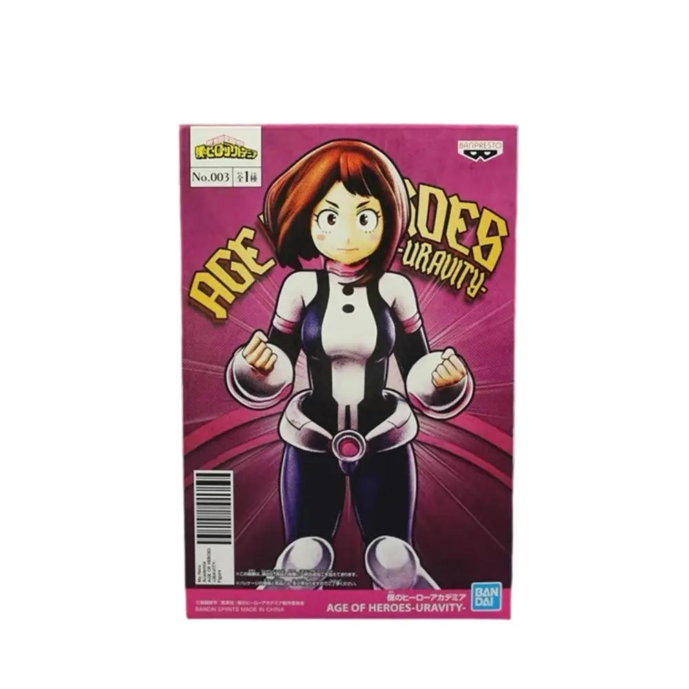 In Stock Bandai 100% Original Banpresto The Amazing Heroes My Hero Academia Uraraka Ochaco Figure Anime Genuine Model Gift