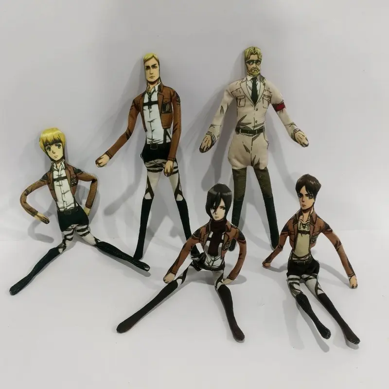 New Attack on Titan Eren Jaeger Armin Arlert Hange Zoe Personalized Anime Movie Accessories Creative Cartoon Movable Doll Gifts
