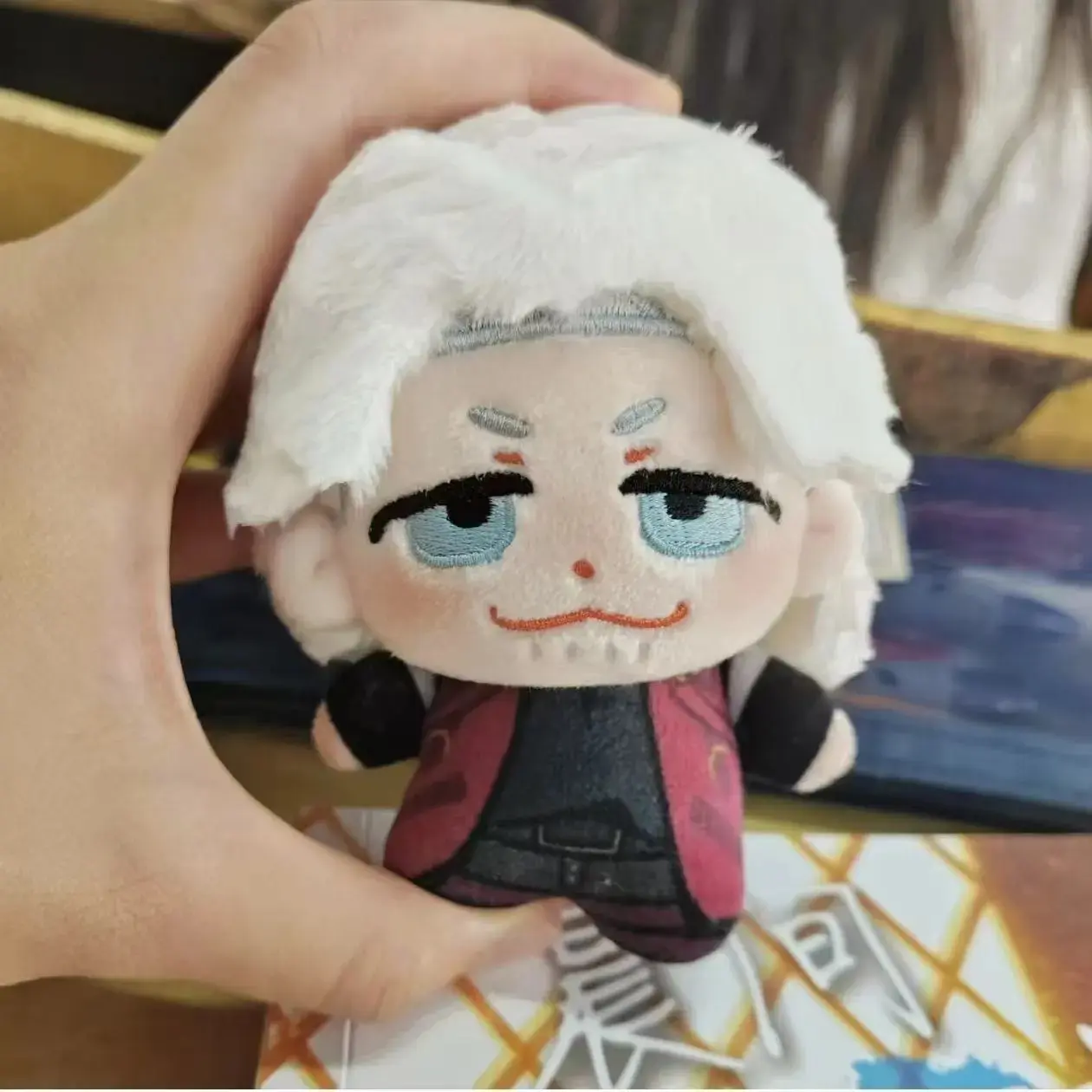 New Devil May Cry 5 Dante Plush Cotton Doll Cosplay Cute Ice Cream Peluche Accessories Men's Game Clothes Dante Figure Cartoon