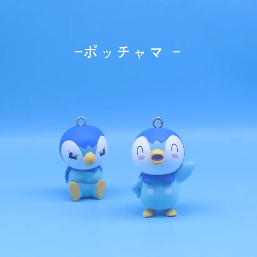 Japan  Pokemon Figures  Keychain  Cute Kawaii   Pikachu Piplup  Mew Eeveelution ball Models Anime Gift Toys