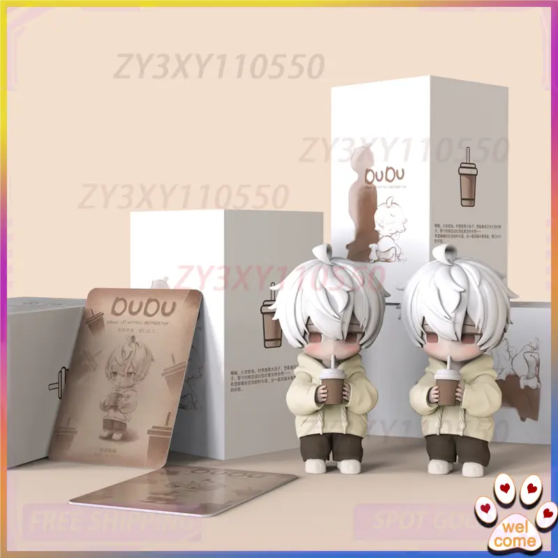2025 New Original Innovative Product D-Du Milk Tea Dudu Figure Cute Model Desktop 2d Statue Gift Ornament Spot Figure
