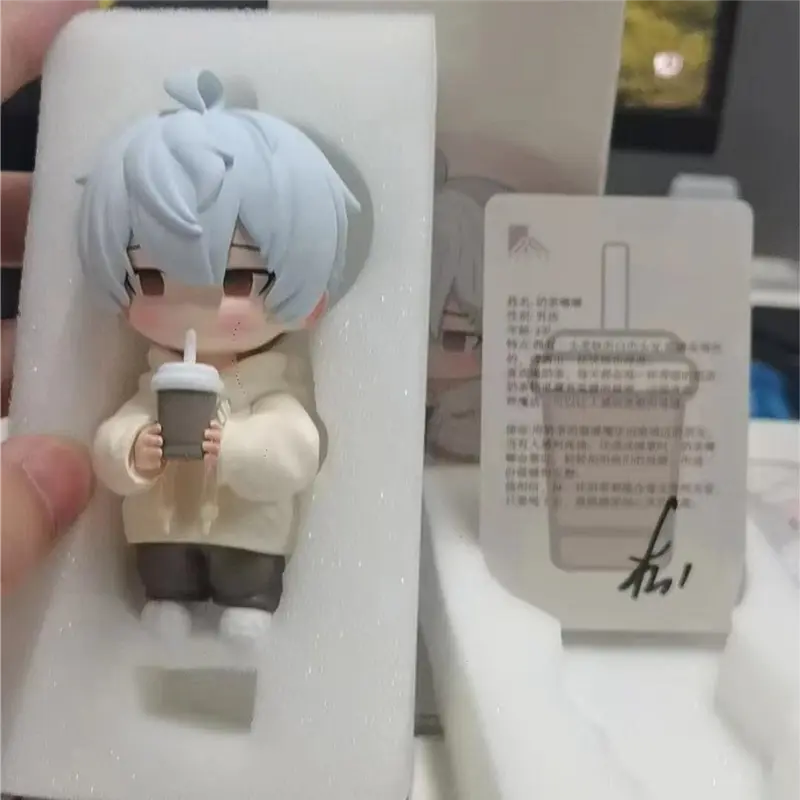 2025 New Original Innovative Product D-Du Milk Tea Dudu Figure Cute Model Desktop 2d Statue Gift Ornament Spot Figure