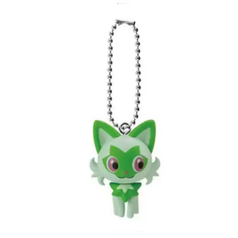 Japan  Pokemon Figures  Keychain  Cute Kawaii   Pikachu Piplup  Mew Eeveelution ball Models Anime Gift Toys