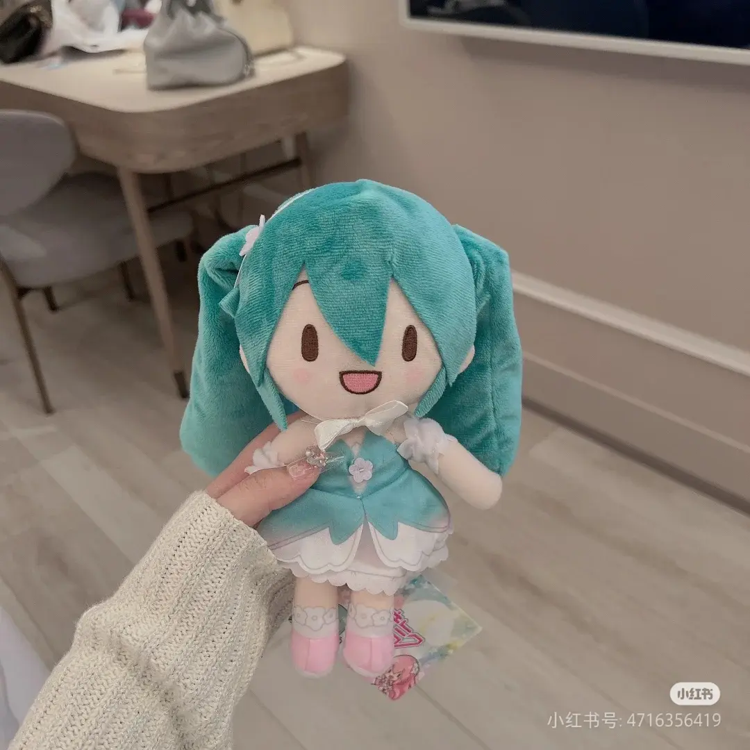 Original Goods In Stock Sega Hatsune Miku Megurine Luka 16cm Cartoon Anime Figure Plush Toys Super Cute Kids Gifts