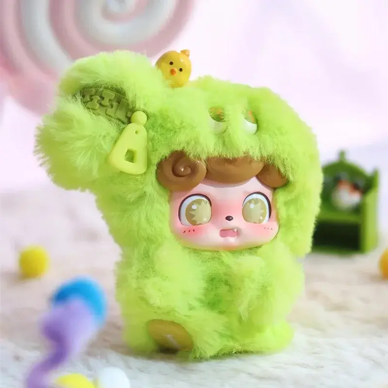 Official Genuine Q.Kid Emotional Hairy Monsters Series Blind Box Cute Vinyl Doll Pendent Mystery Box Cartoon Decor Toys Gifts