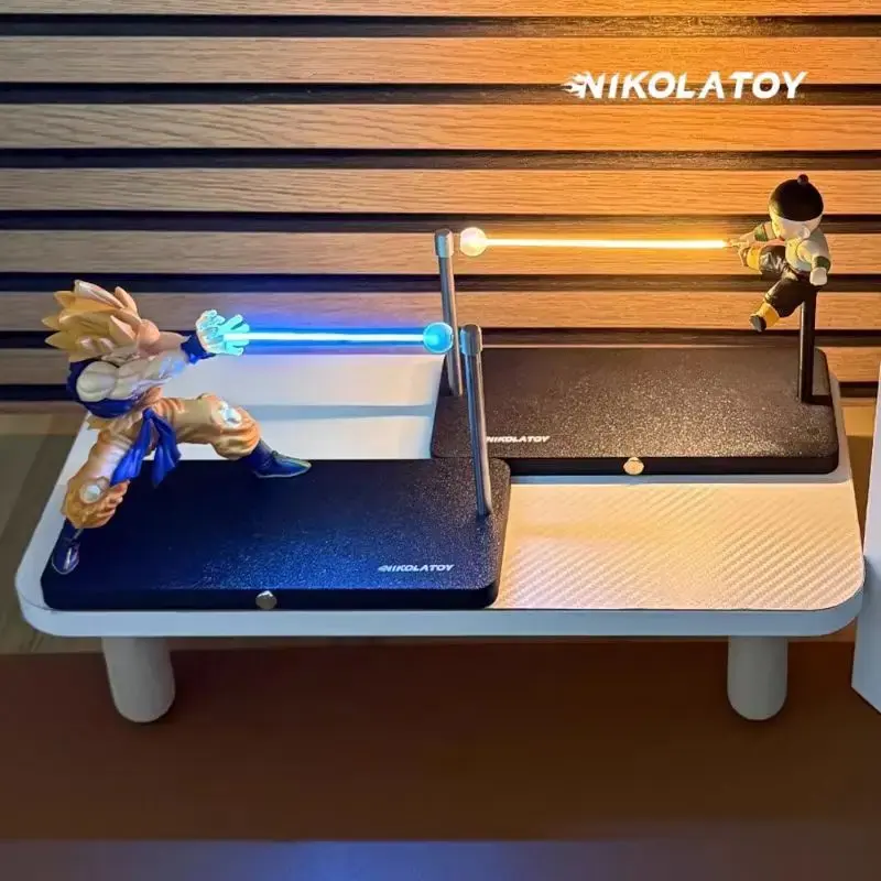 Dragon Ball Son Goku Night Light Anime Touch Kamehameha MagneticCreative Desk Decoration Cool Model Doll Boys Custom Toys Gifts