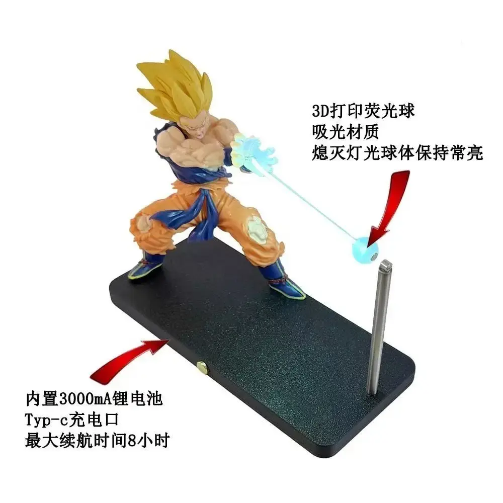 Dragon Ball Son Goku Night Light Anime Touch Kamehameha MagneticCreative Desk Decoration Cool Model Doll Boys Custom Toys Gifts