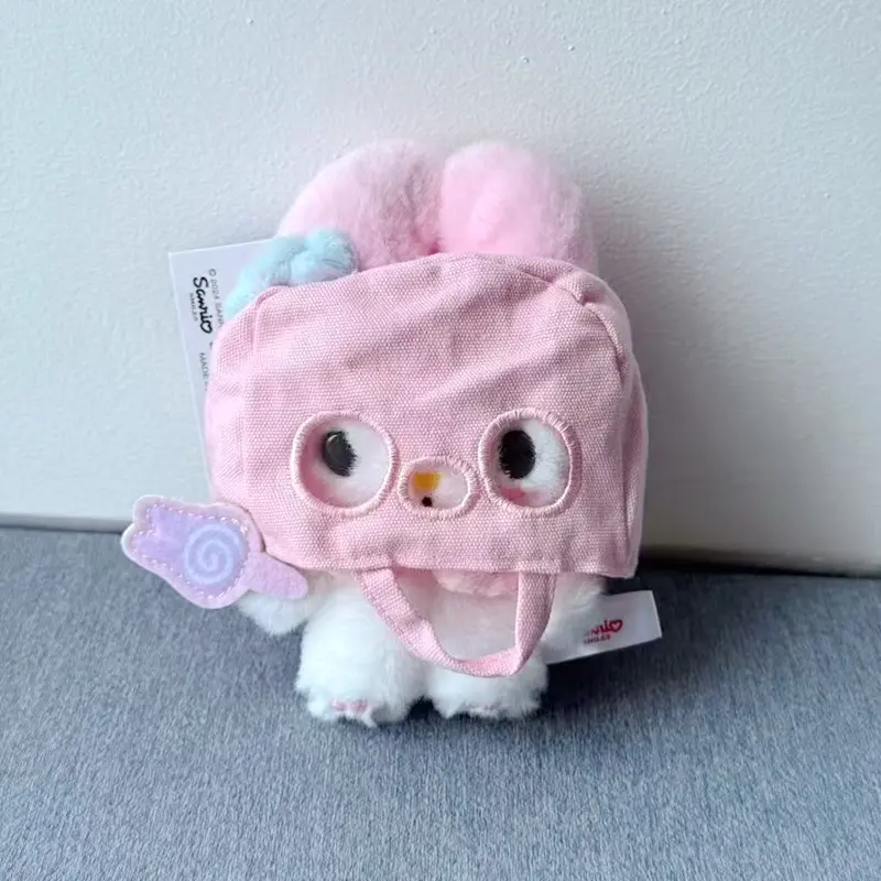 Sanrio Masked Ghost Hello Kitty Cinnamoroll Melody Plush Keychain Headband Detachable Girl Bag Pendant Doll Halloween Gift