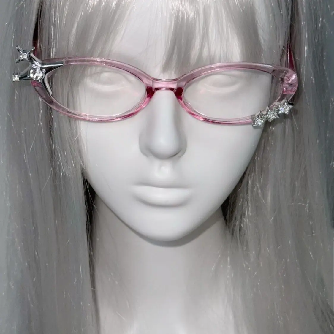 Hello Kitty Glasses Originality Cartoon Subculture Y2k Eyeglass Frame Fashion Trend Personality Take Pictures Decorative Glasses