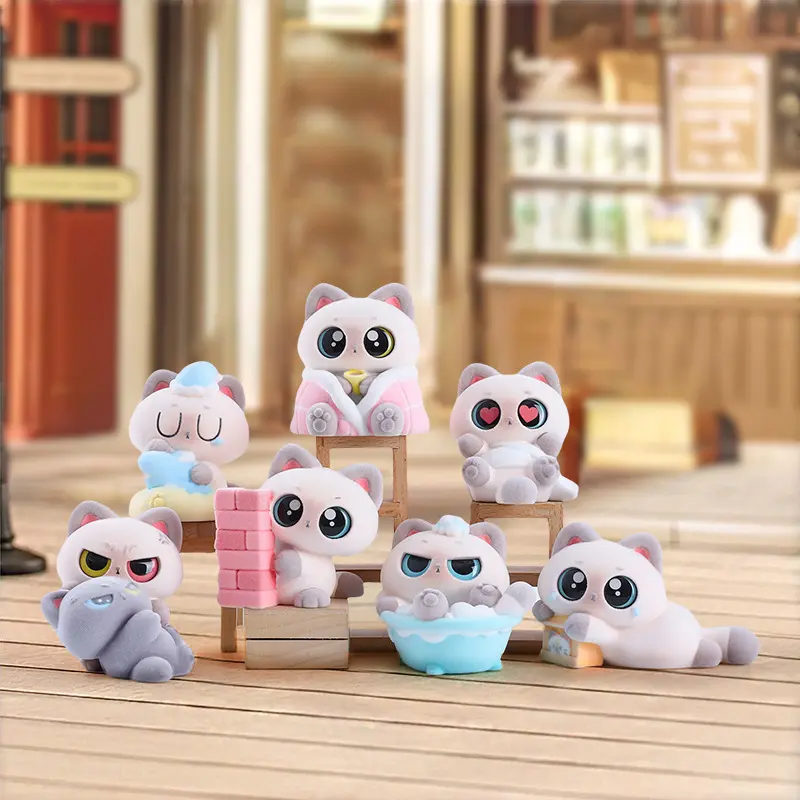 Cute Cat Plush Blind Box Emotionally Stable Little Siam Blind Box Decoration Desktop Meow Doll Plush Handmade Birthday Gift