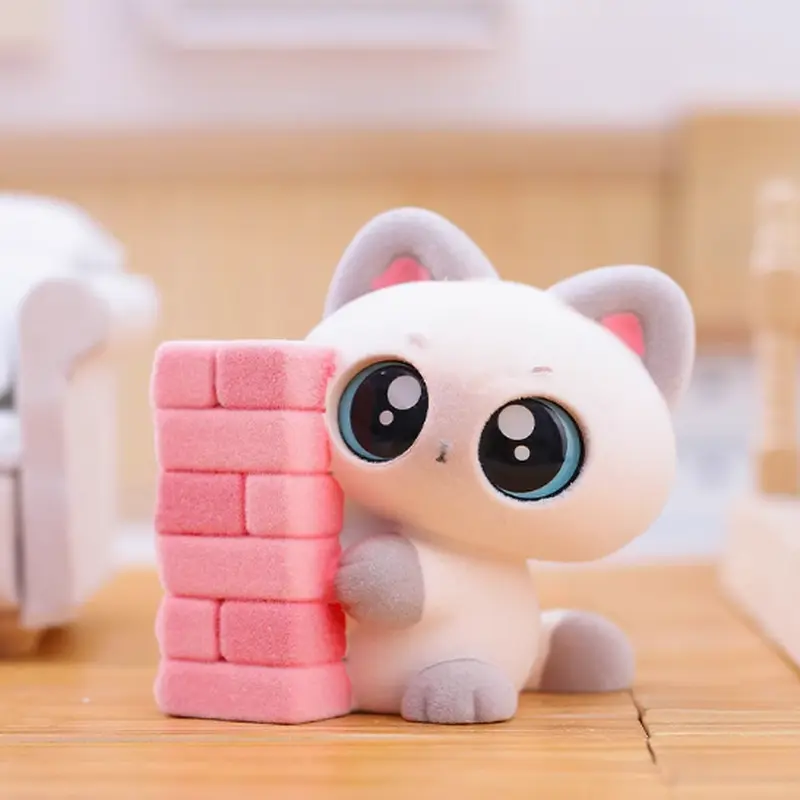 Cute Cat Plush Blind Box Emotionally Stable Little Siam Blind Box Decoration Desktop Meow Doll Plush Handmade Birthday Gift