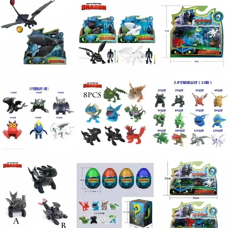 Hot New Toothless Light Fury Original Action Figure Cartoon How To Train Your Dragon Genuine Anime Figure Festival Birthday Gift