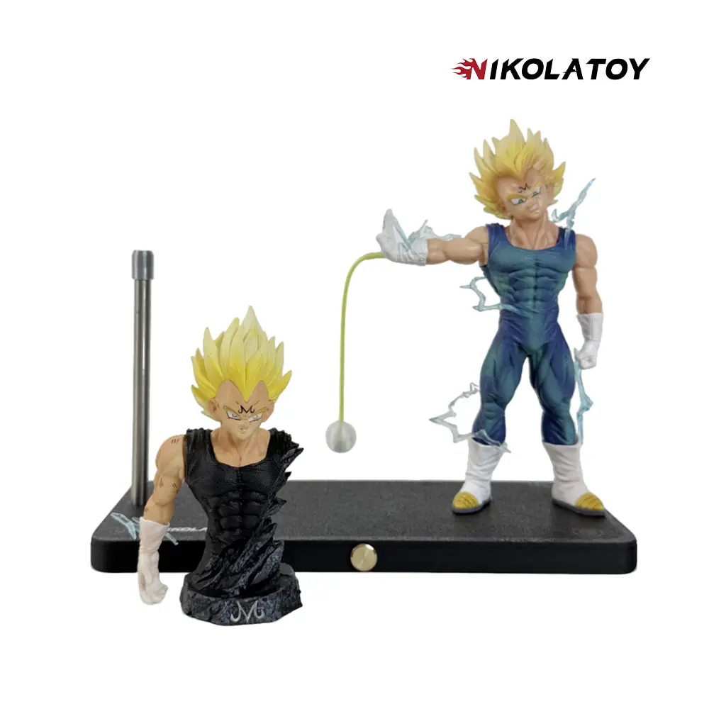 Dragon Ball Vegeta NIKOLATOY Night Light Anime Touch Kamehameha MagneticCreative Desk Decoration Cool Model Doll Boys Gifts