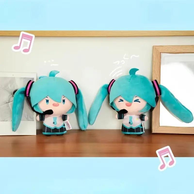 Hot Genuine Spot Hatsune Miku Double Ponytail Rotary Jumping Pull Start Pendant Fufu Doll Interesting Trendy Doll Birthday Gifts