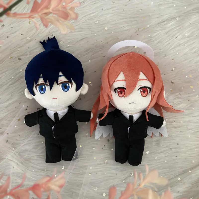 20cm Anime Plush Doll Toy Makima Power Higashiyama Kobeni Angel Devil Hayakawa Aki Mitaka Asa Reze Cute Soft Stuffed Pillow
