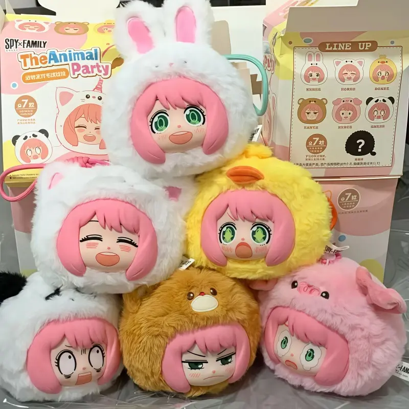 New In Stock Original Spy×Family Animal Party Series Blind Box Mysterious Box Doll Ornament Anya Forger Anime Peripherals Toys