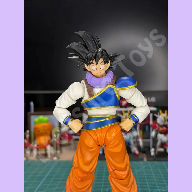 E & C Dragon Ball Z SHF Instant Transmission Son Goku Chibi Dam'z Clothes Modified Parts Accessories Anime Action Figures Toys