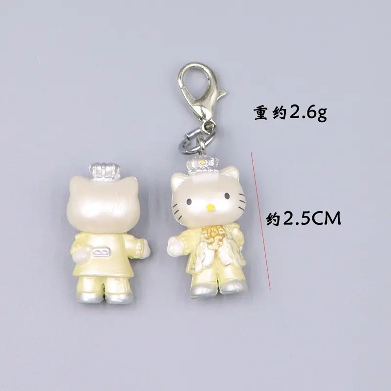 Cute Hello Kitty keychain cartoon anime Kawaii women's backpack accessories desktop decorations toy student girl gifts wholesale
