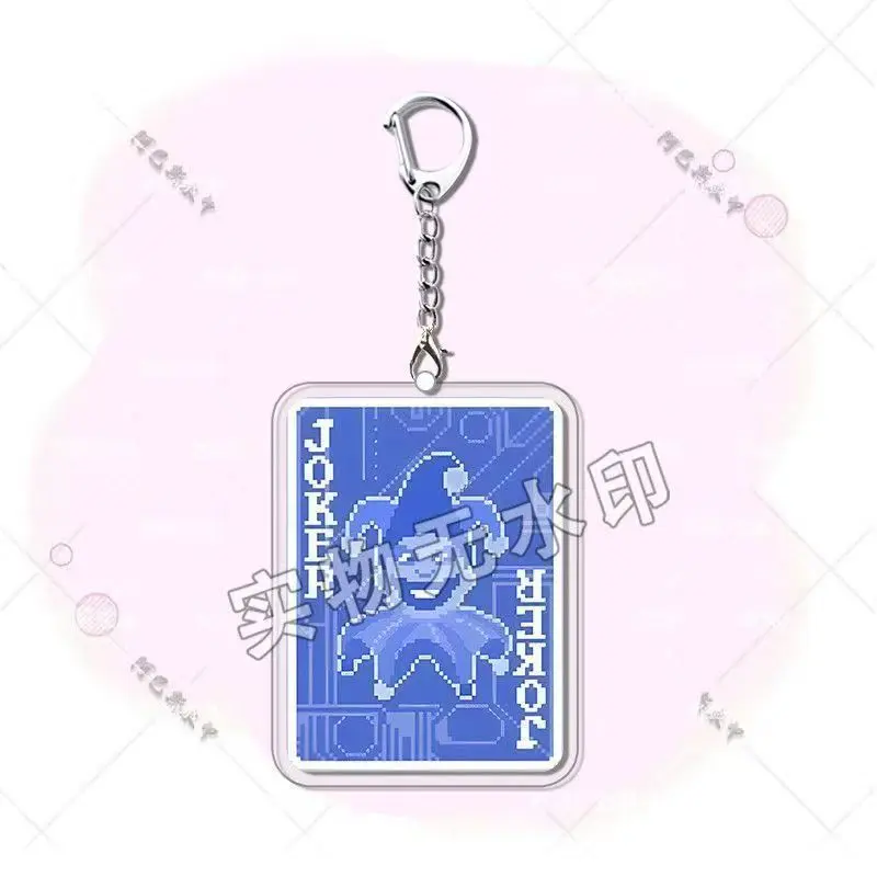 Gmae DAVE THE DIVER Keychain Balatro Pendant Cosplay Key ring Joker Print Necklace Backpack Nameplate Keyring Accessories Gifts