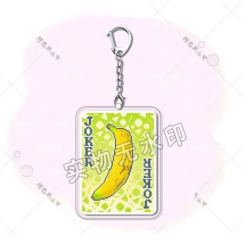 Gmae DAVE THE DIVER Keychain Balatro Pendant Cosplay Key ring Joker Print Necklace Backpack Nameplate Keyring Accessories Gifts
