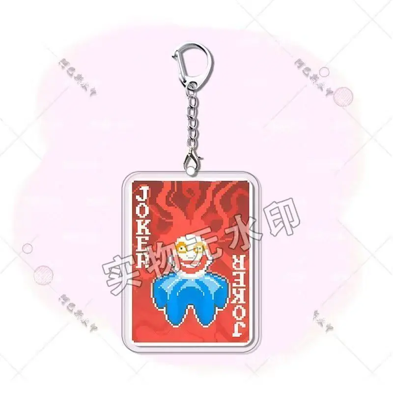 Gmae DAVE THE DIVER Keychain Balatro Pendant Cosplay Key ring Joker Print Necklace Backpack Nameplate Keyring Accessories Gifts