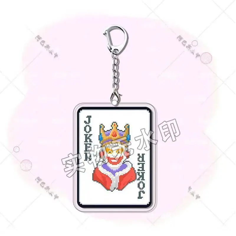 Gmae DAVE THE DIVER Keychain Balatro Pendant Cosplay Key ring Joker Print Necklace Backpack Nameplate Keyring Accessories Gifts