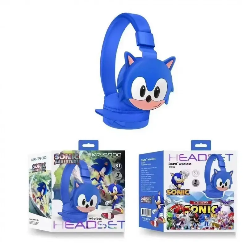New Sonices Wireless Bluetooth Headphones Children's Headwear Anime Cartoon Cute Wireless Headset Birthday Gifts for Kids Adults