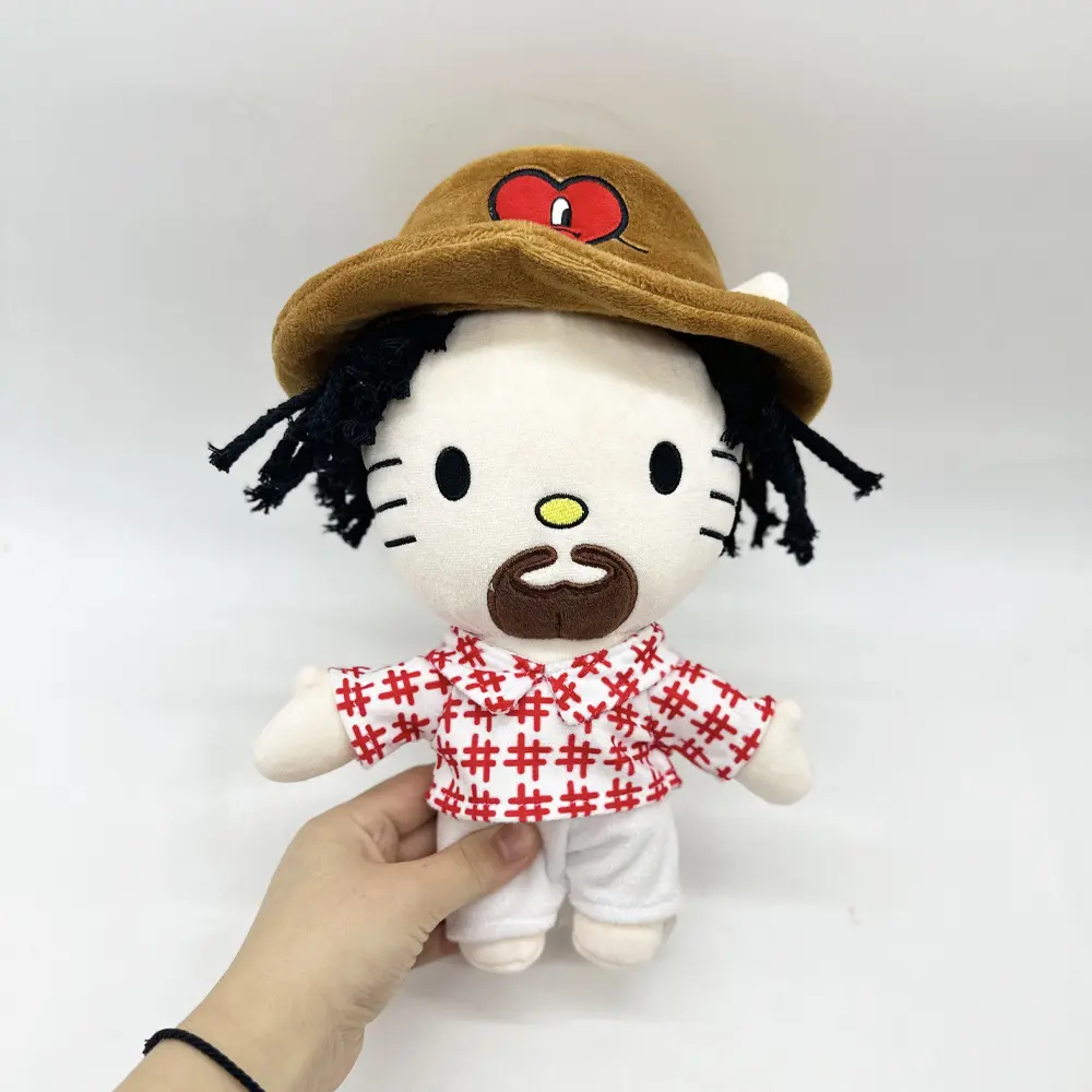 Hello Kitty as Bad Bunny Plush Doll Plushies Stuffed Toys Cute Kids Boys Girls Christmas Gifts