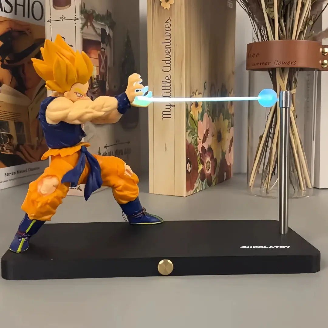 Dragon Ball Son Goku Night Light Anime Touch Kamehameha Magnetic Creative Desk Decoration Cool Model Doll Gift for Boys
