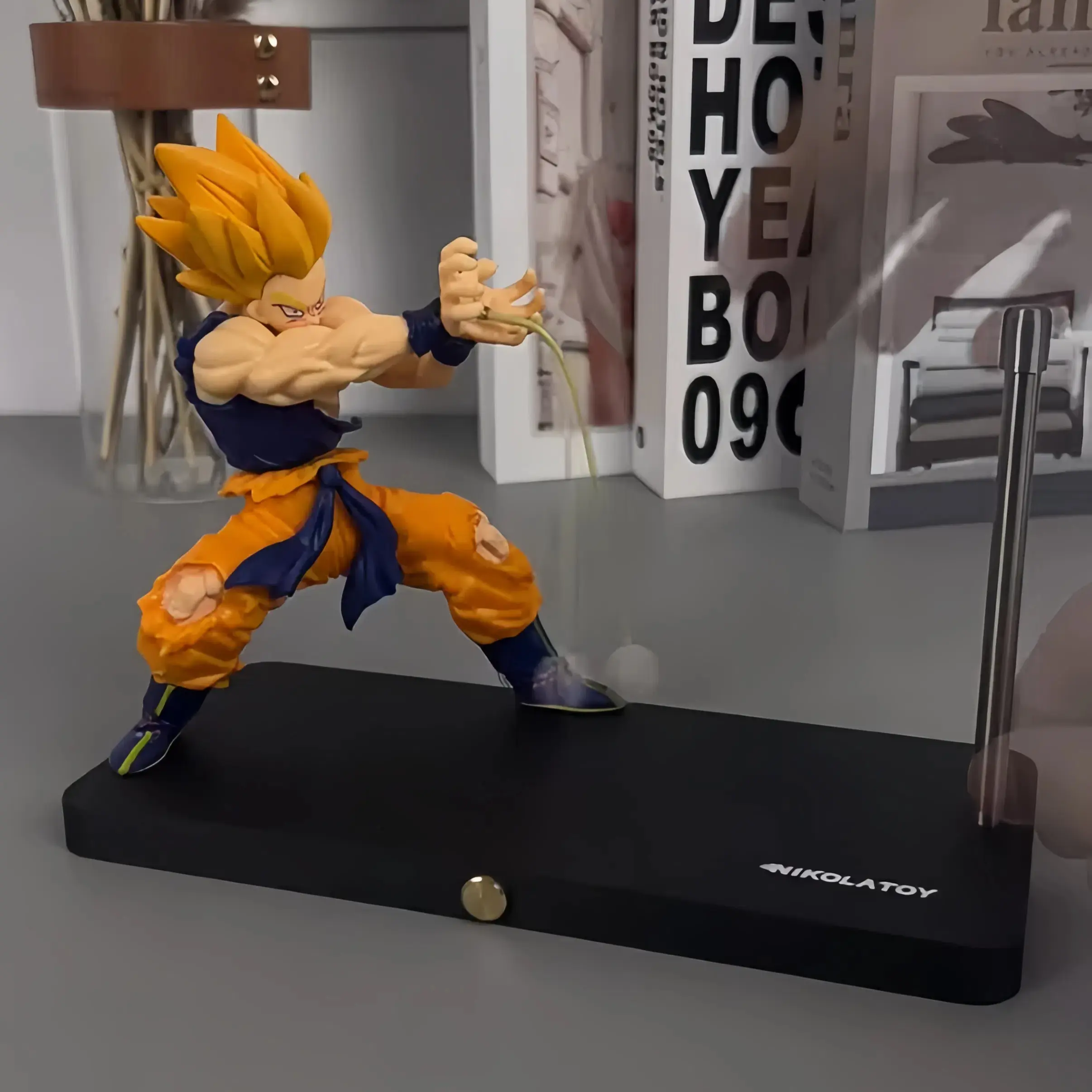 Dragon Ball Son Goku Night Light Anime Touch Kamehameha Magnetic Creative Desk Decoration Cool Model Doll Gift for Boys