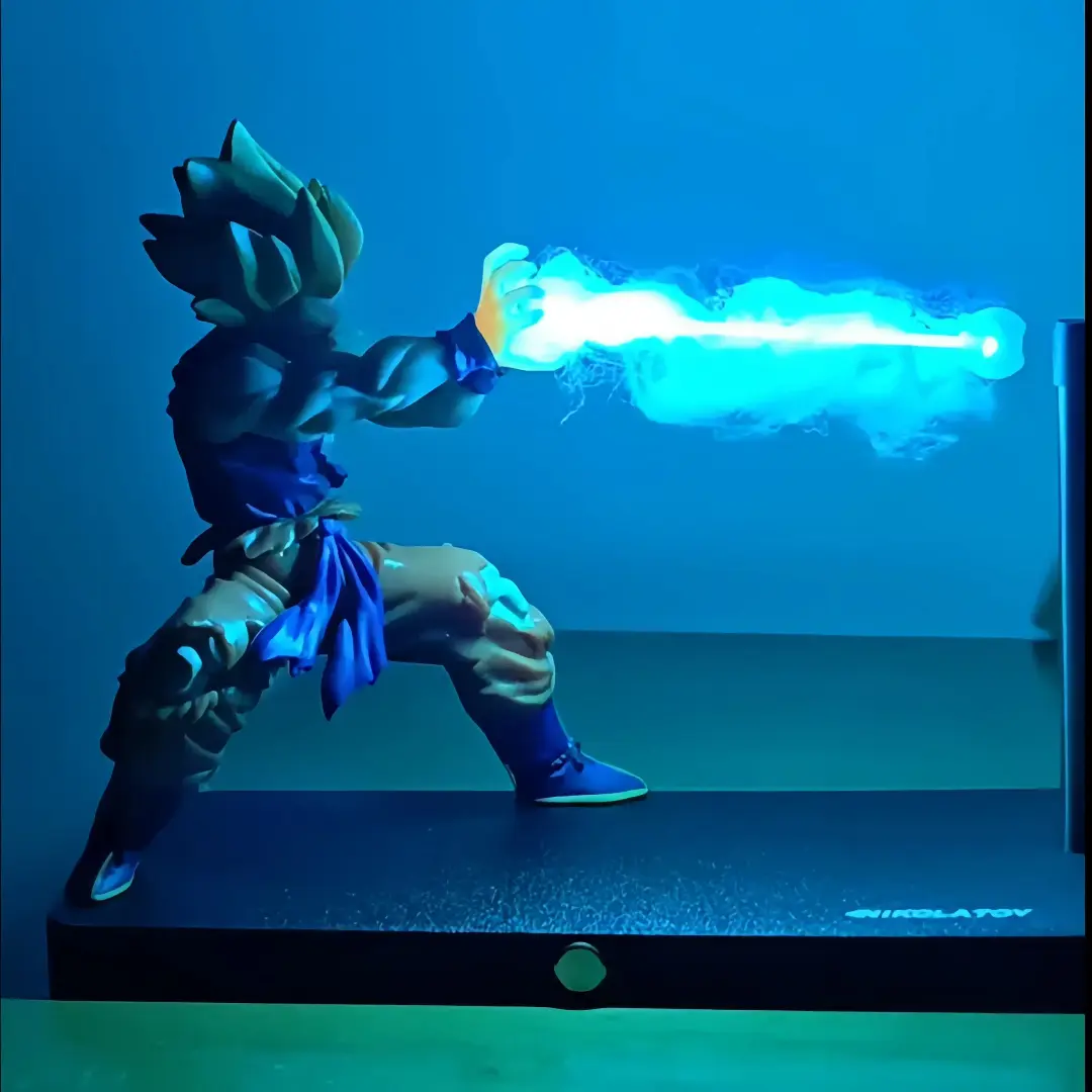 Dragon Ball Son Goku Night Light Anime Touch Kamehameha Magnetic Creative Desk Decoration Cool Model Doll Gift for Boys
