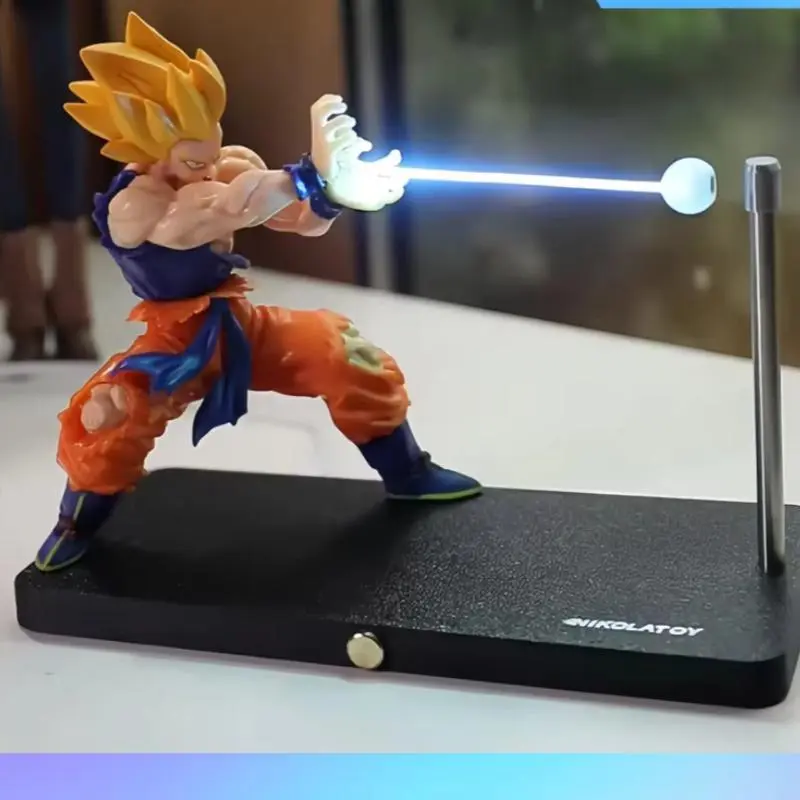Dragon Ball Son Goku Night Light Anime Touch Kamehameha Magnetic Creative Desk Decoration Cool Model Doll Gift for Boys