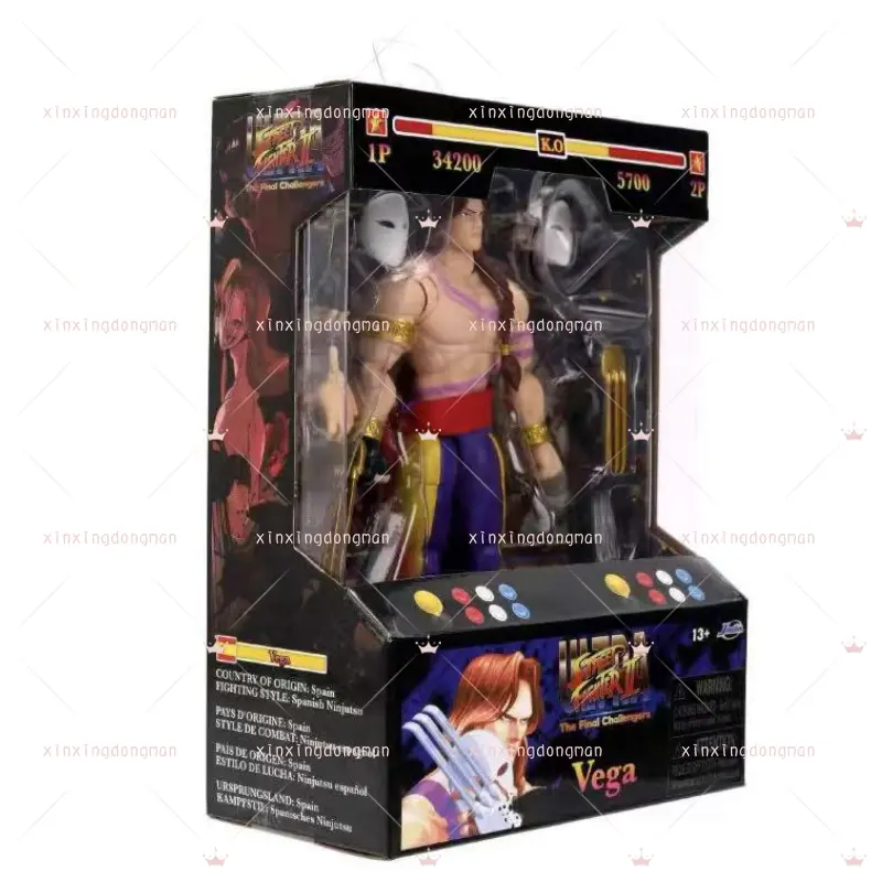 New In Stock Original Jada Street Fighter Balrog Vega Anime Figure The Final Challengera Vega Action Figure Street Fighter Toys