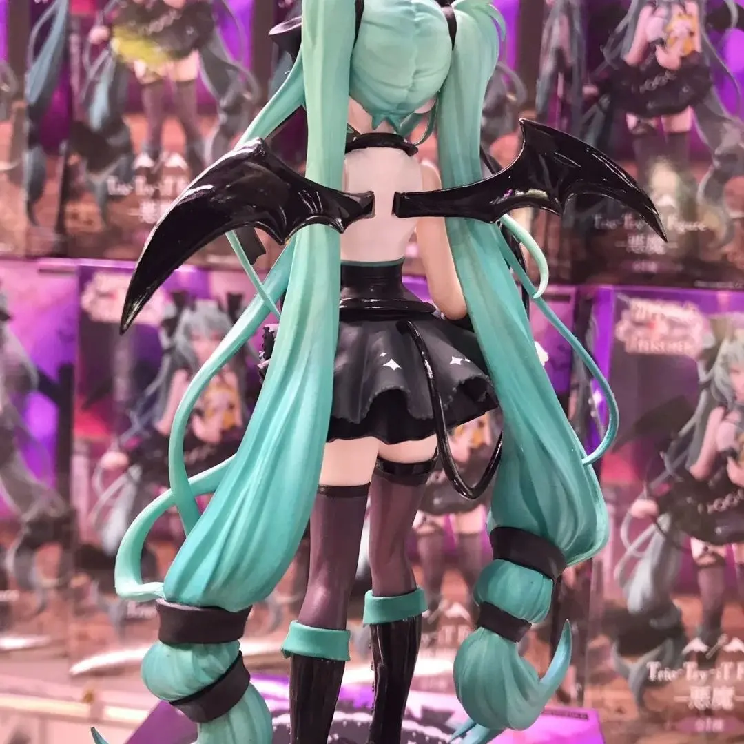 20CM New Anime Hatsune Miku Little devil raccoon Kawaii Action Figure PVC Doll Model Toys ornament Desktop Decoration Gifts